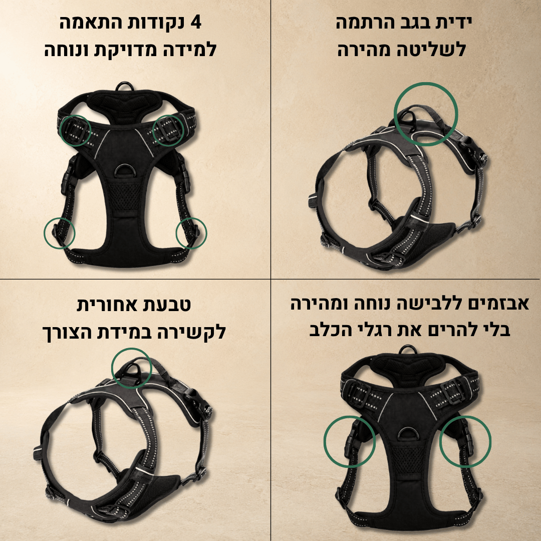 PawControl™ – רתמה נגד משיכות לכלבים